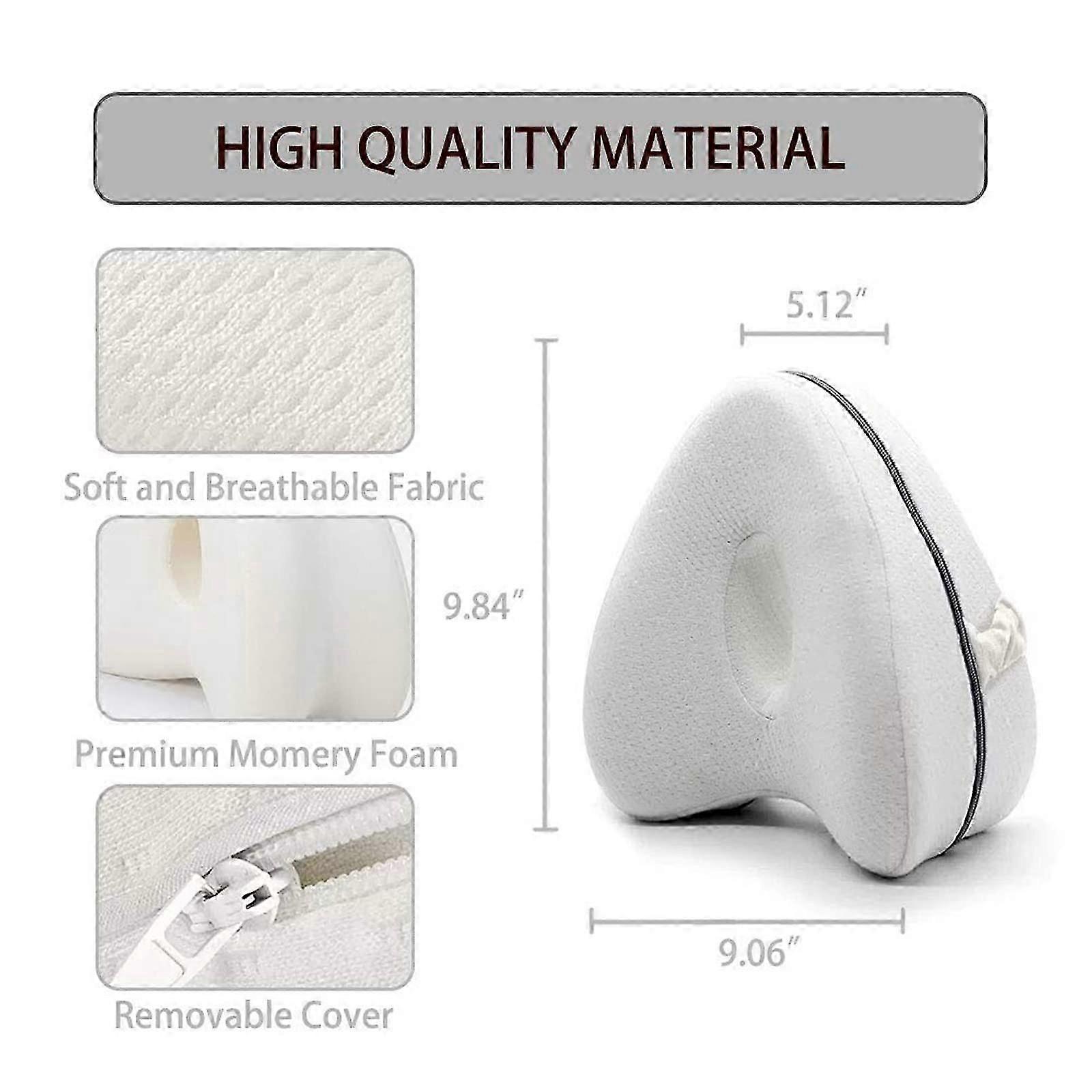 Orthopedic Knee Pillow Leg Pillow Knee Pillow for Side Sleepers Memory Foam Side Sleeper Pillow for Optimal Support Relief from Hip Back Knee Pain Pre