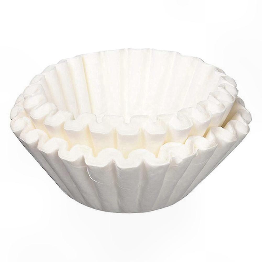 500 Count Coffee Machine Filter Papers for Single Serve Brewing 8/12 Cup Size-Compatible Cake Style Paper Filters