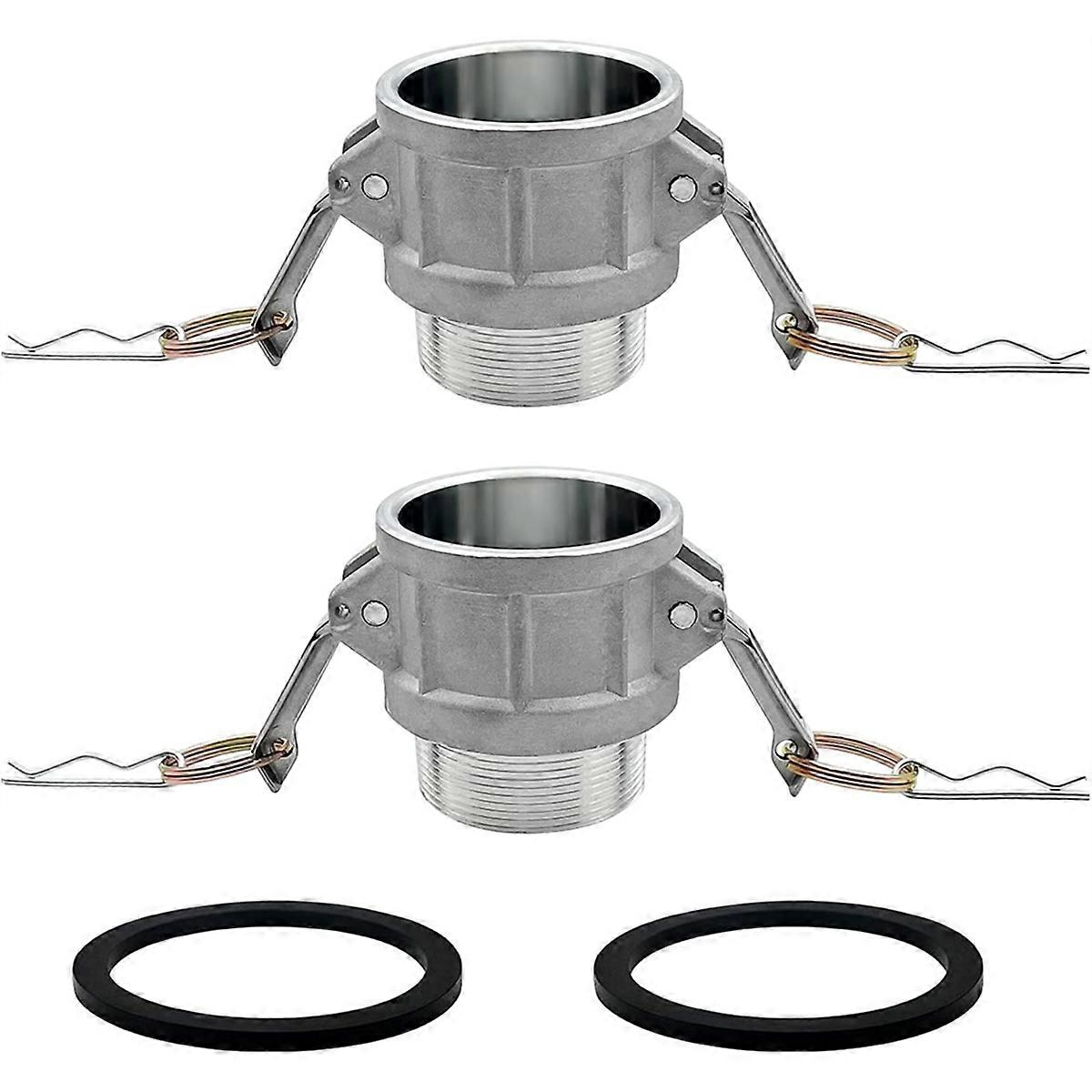 2PCS Type B Global Type B Cam and Groove Hose Fitting
