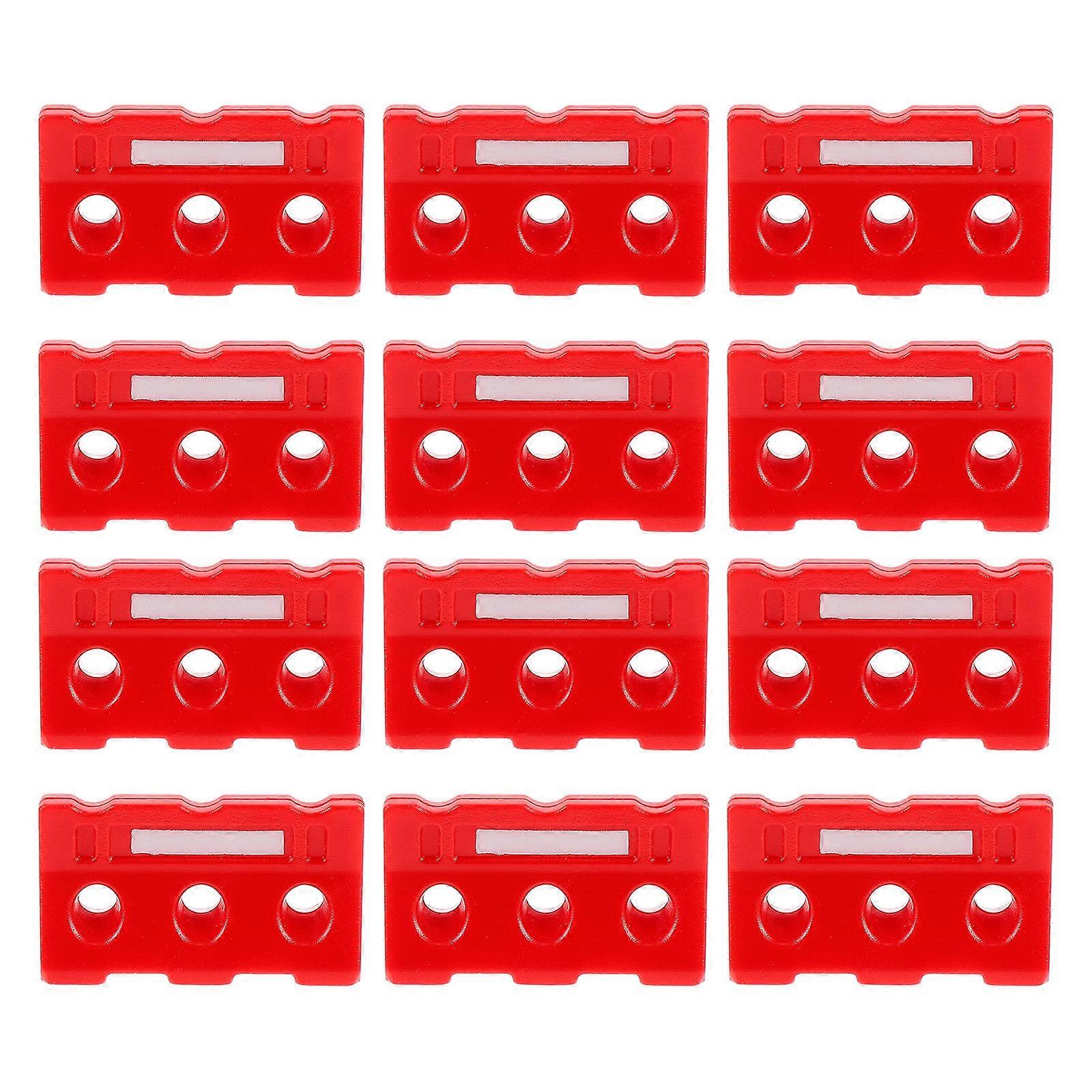 Traffic Barricade Miniature Toy Traffic Signs Children Play Abs Assorted Color Cognitive Teaching 24Pcs