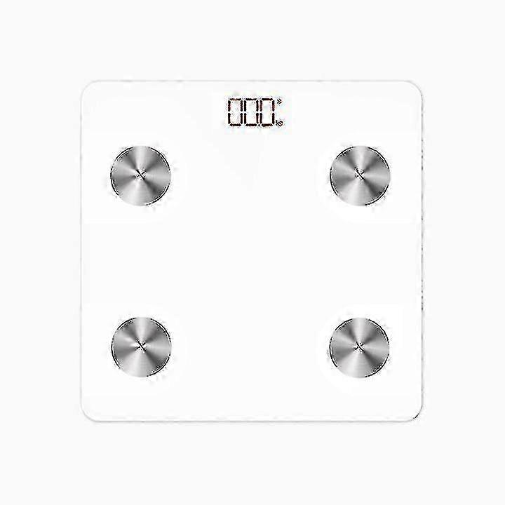 Smart Wireless BMI Digital Bathroom Weight Scale for Home Use - White
