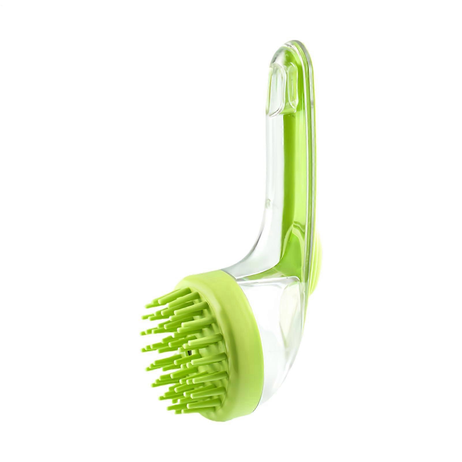 Dog Shampoo Brush Gentle Massage Cleansing Scrubber with Soap Dispenser for Pets