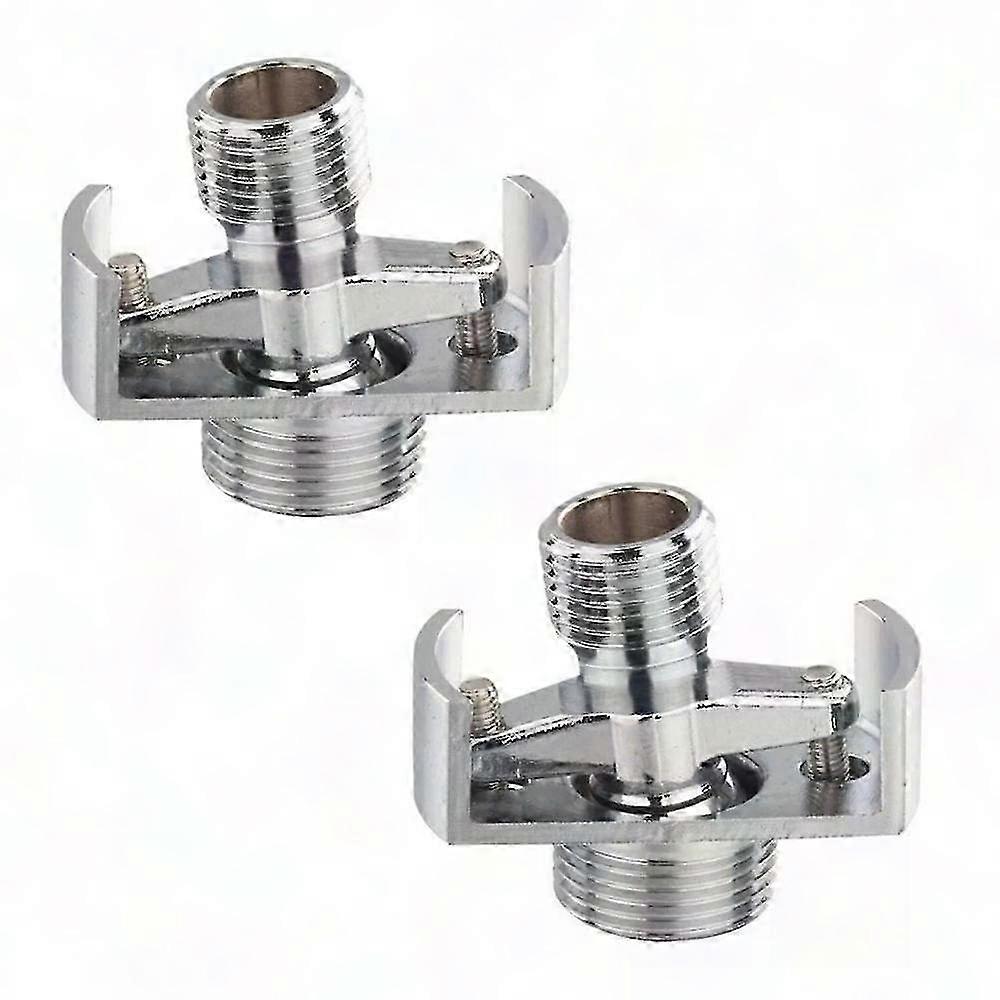 2x Adjustable Angle Copper Shower Head Intake Pipe Angled Eccentric Screw Corner Fitting NXH