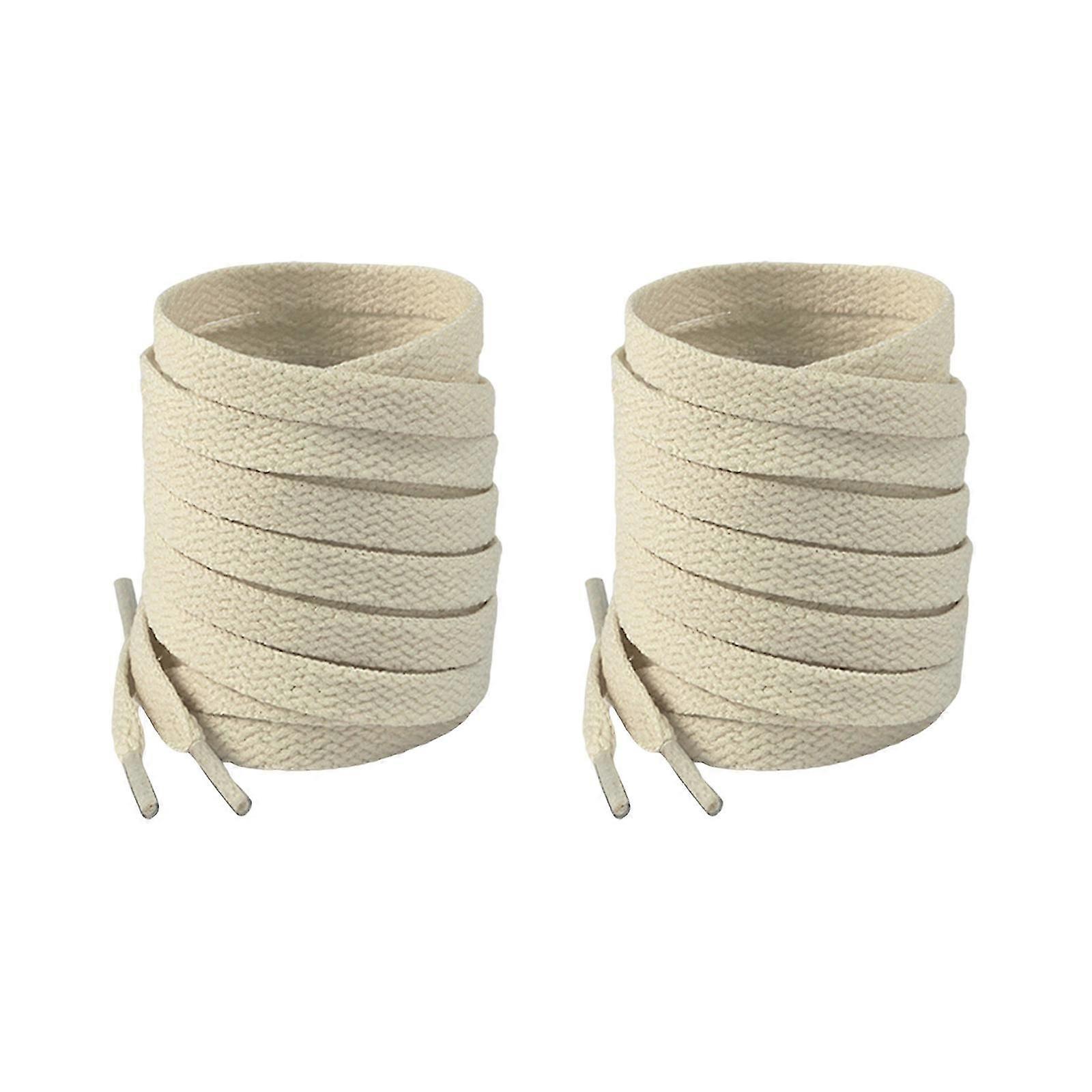 Unisex shoelaces for sneakers - 8mm flat shoe strings in yellow and multiple colors