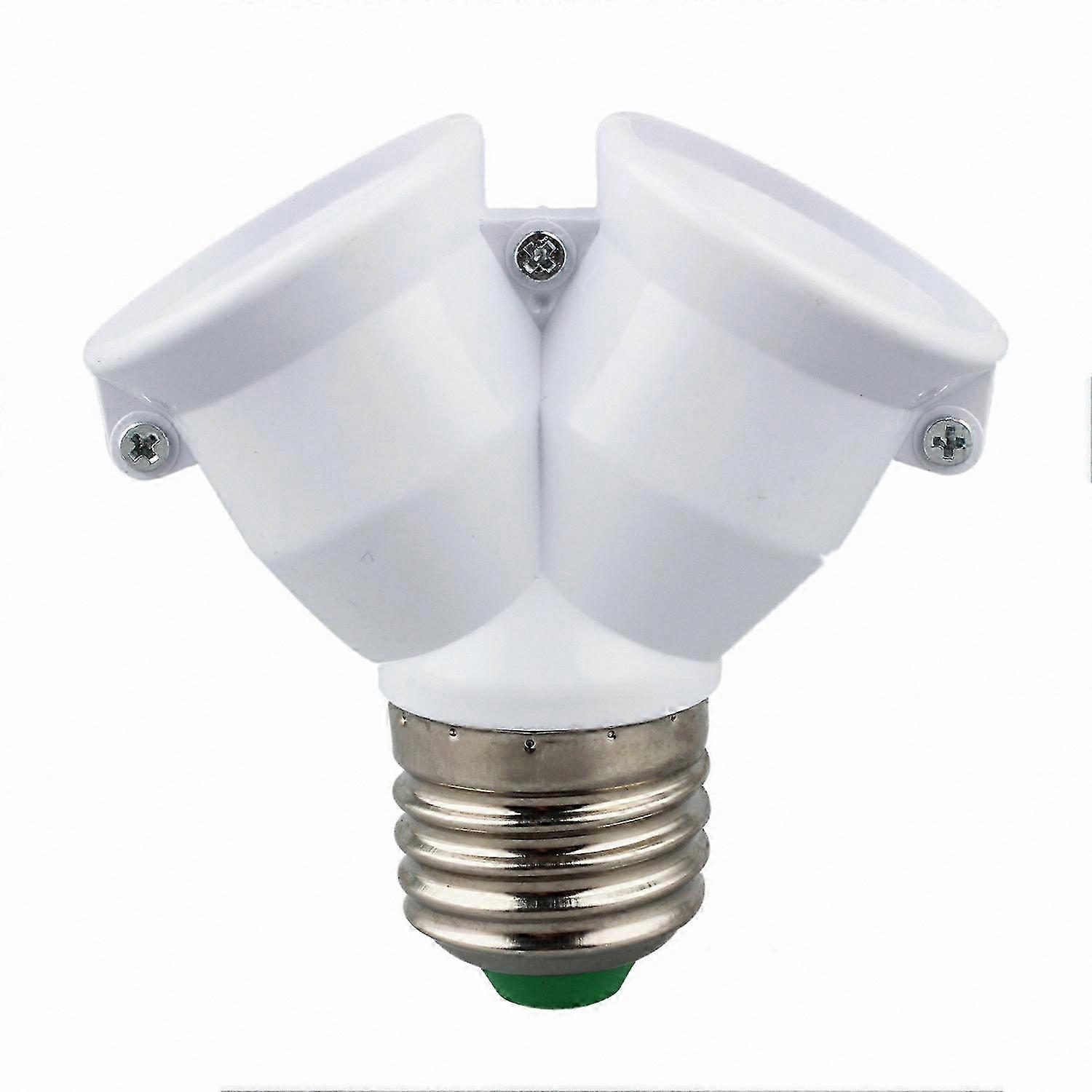 E27 to E27 Socket Splitter Adapter - 2-Way Light Bulb Converter