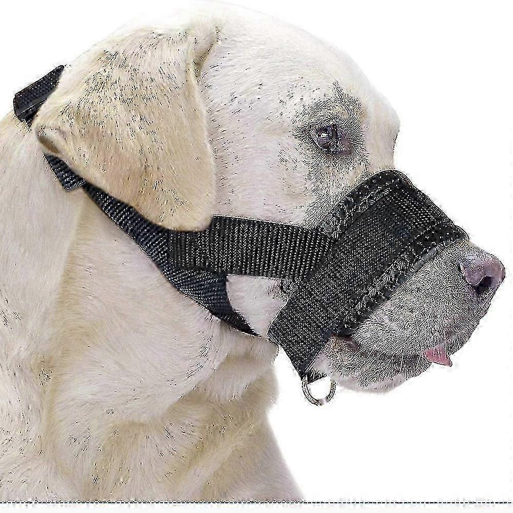 Nylon Dog Muzzle For Small,medium,large Dogs Prevent From Biting,barking And Chewing,adjustable Loop 2025