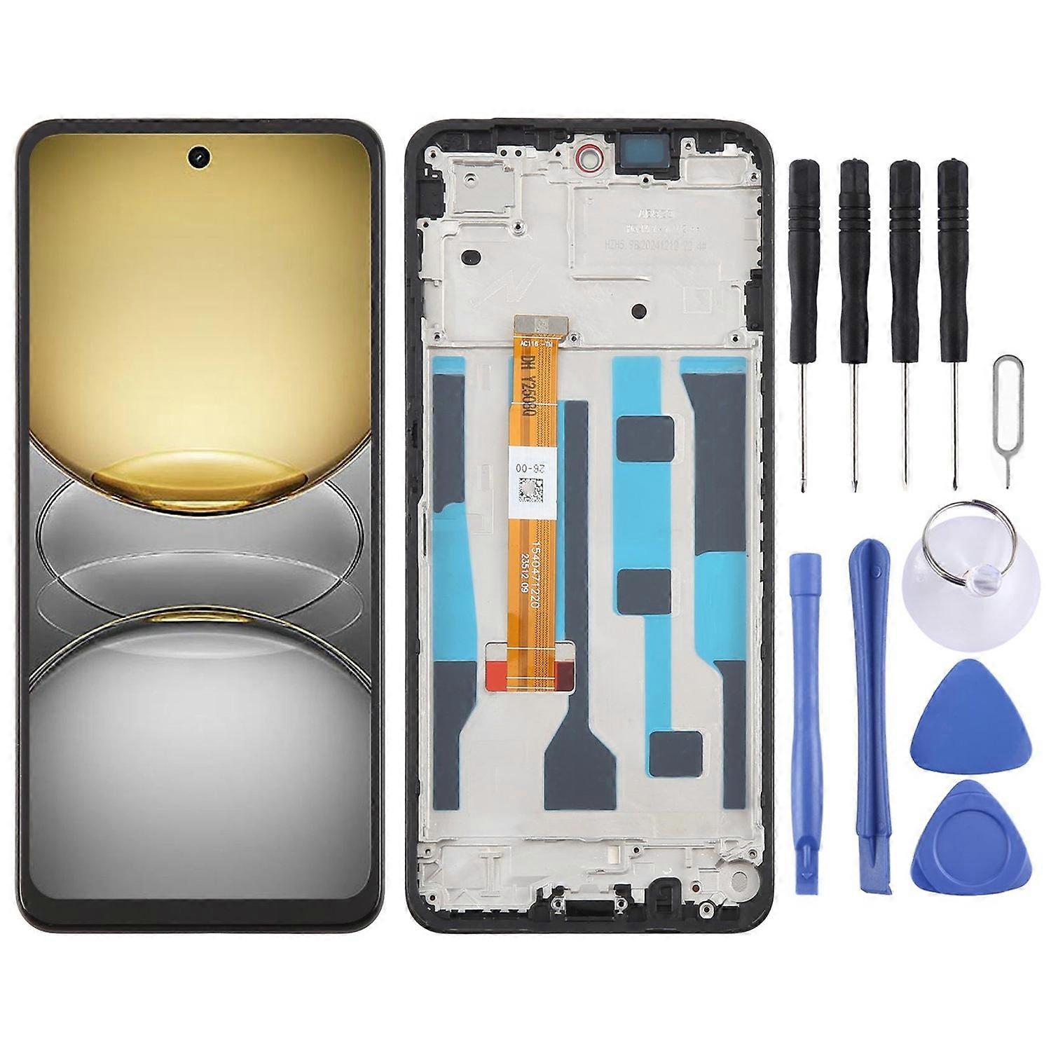 LCD Screen with Frame For Realme C75 4G RMX3941