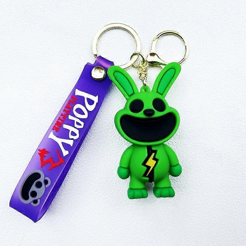 2pcs Smiling little animal Bobby keychain smiling critters pendant cartoon doll