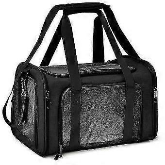 Cat Backpack With Mesh Window Breathable Pet Bag Cat Transport Crate Outdoor Travel Collapsible Suitcase Carrier For Cats