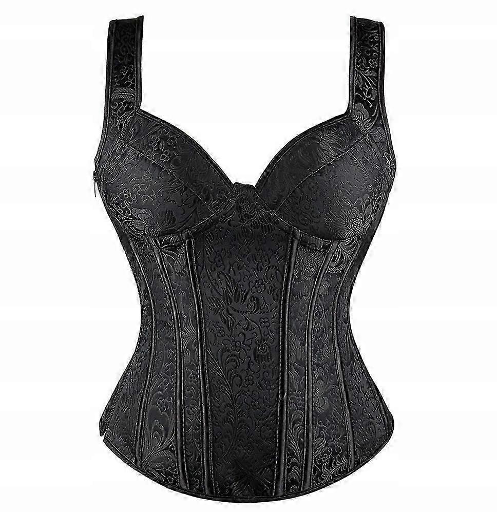 A-pro Gothic Corset Plus Size (large ) Underwire, Embroidery, Lace Size 6xl Black