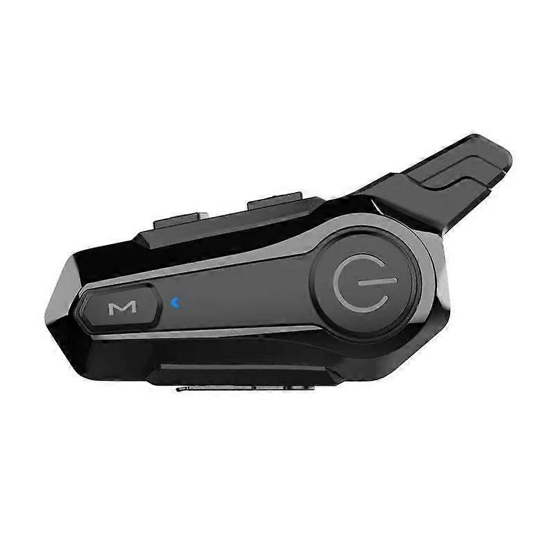Motorcycle Bluetooth Headset, 1000m, 2 Riders Motorcycle Intercom Headset (Fit for Half and Full Helmets) - black