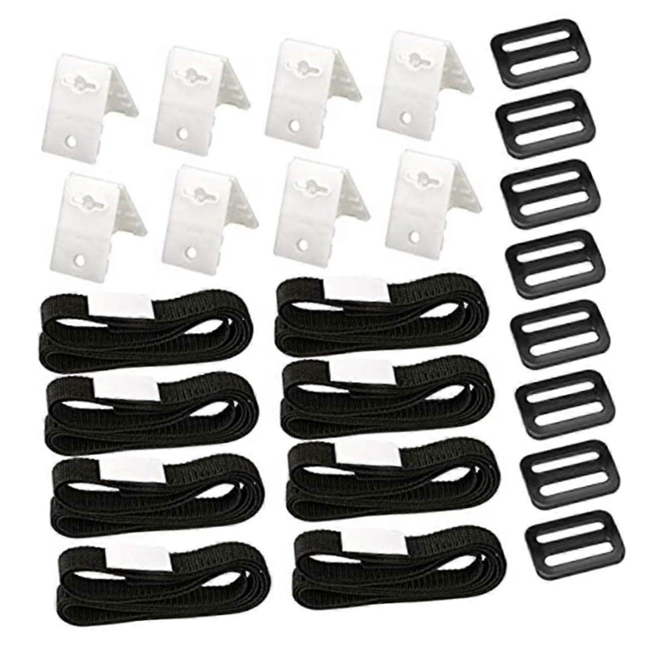 Ground Pool Solar Cover Accessories Reel Straps Kit Cord Plates For Easy Fixing Compatibility With Solar Covers