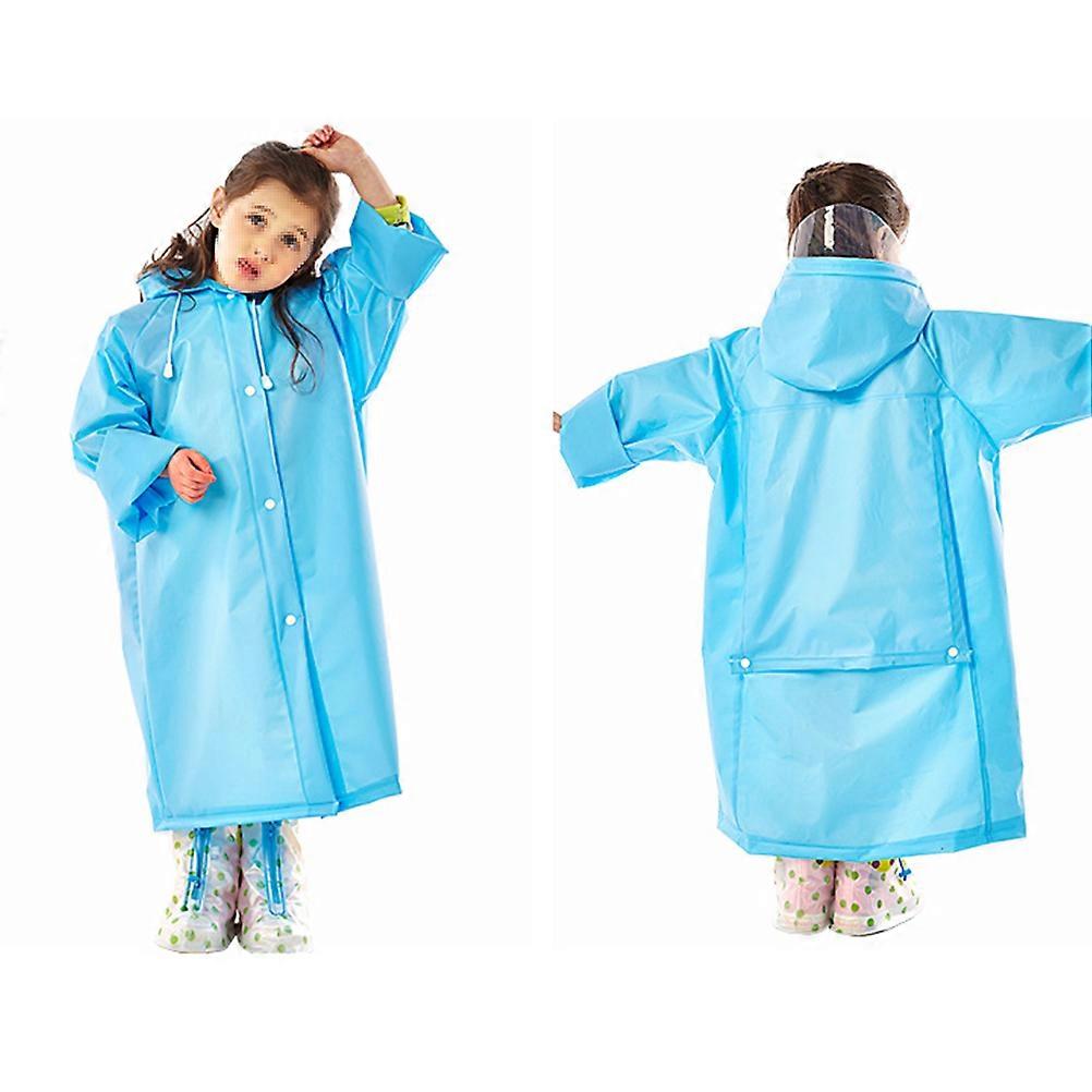 Kids Raincoat Blue Thicken for Rain Proof Reusable Rainwear