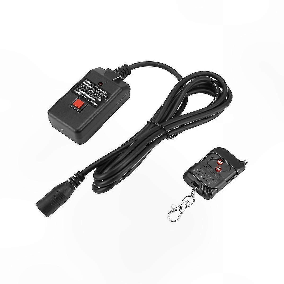 Wireless Remote Receiver for Fog Machine, 3-Pin Portable Stage DJ Accessory, AC 90-240V, 400W-500W Compatibility