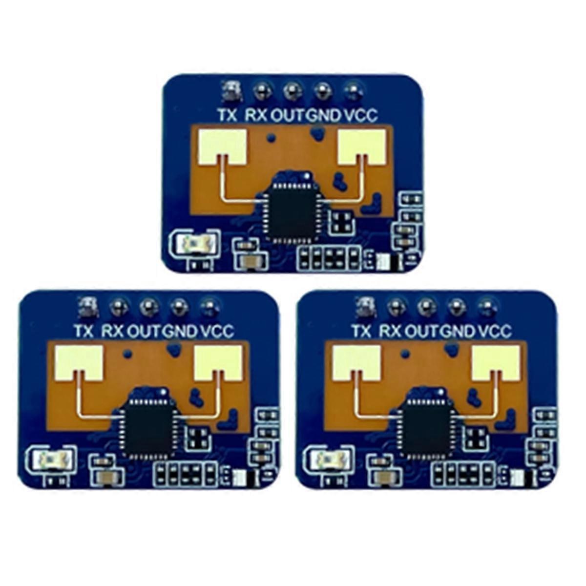 3Pcs 24G MmWave HLK-LD2410C Human Presence Radar Sensor Motion Detection Module