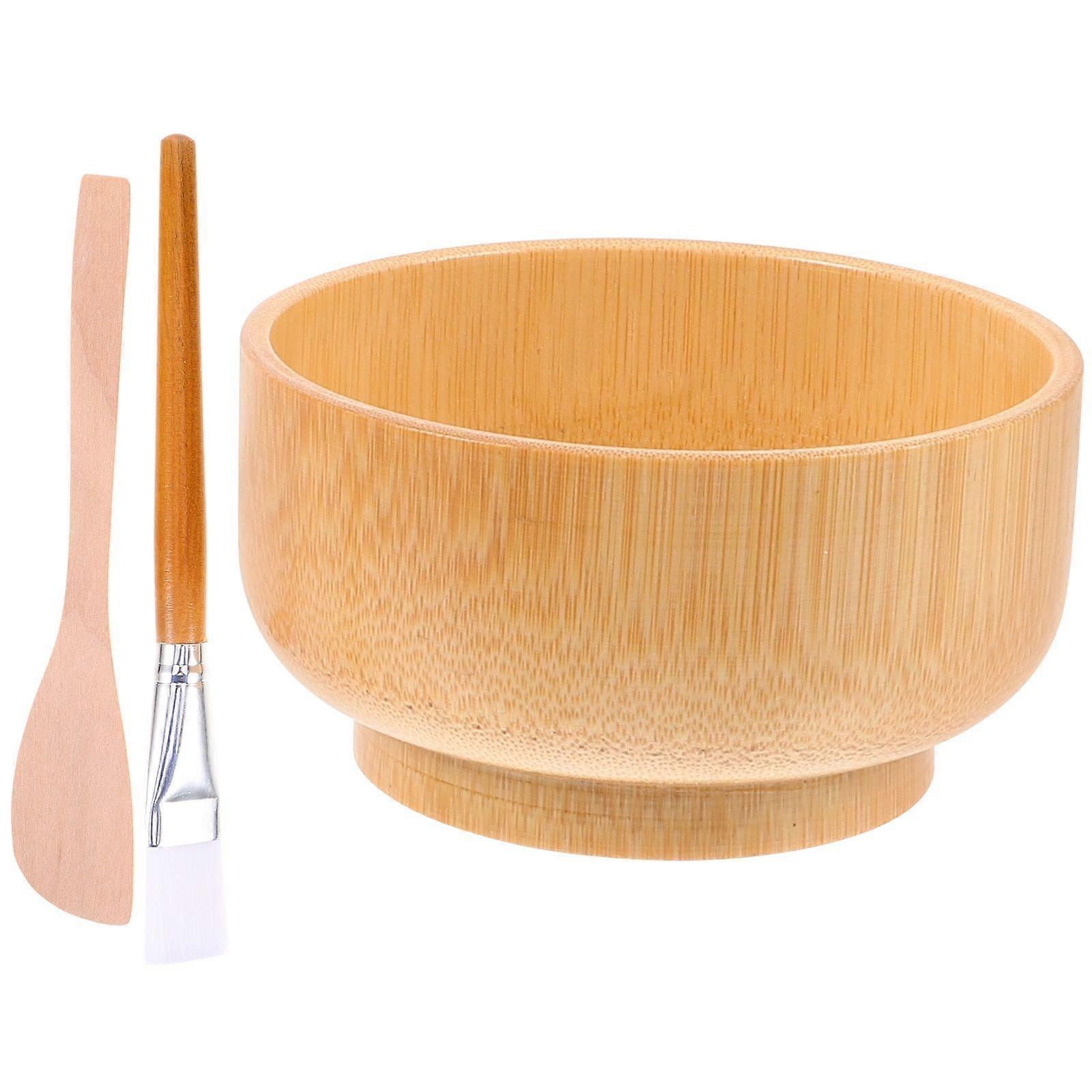 1 Set Mask DIY Bowl Brush Set Practical DIY Mask Tool Simple Mask Brush Bowl Kit