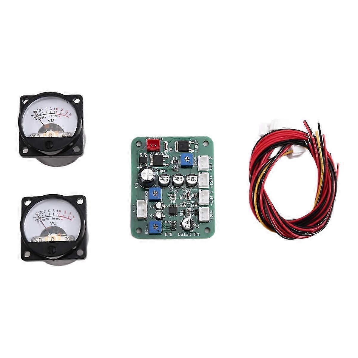 Enhanced 35mm Stereo Audio Amplifier with VU Meter Level Indicator, Backlight Adjustable Driver Board