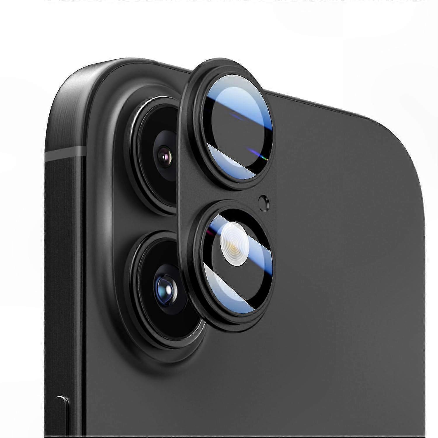 2-Pack Tempered Glass Camera Lens Protector, 9H Hardness, Anti-Scratch for 16/16 Plus Models