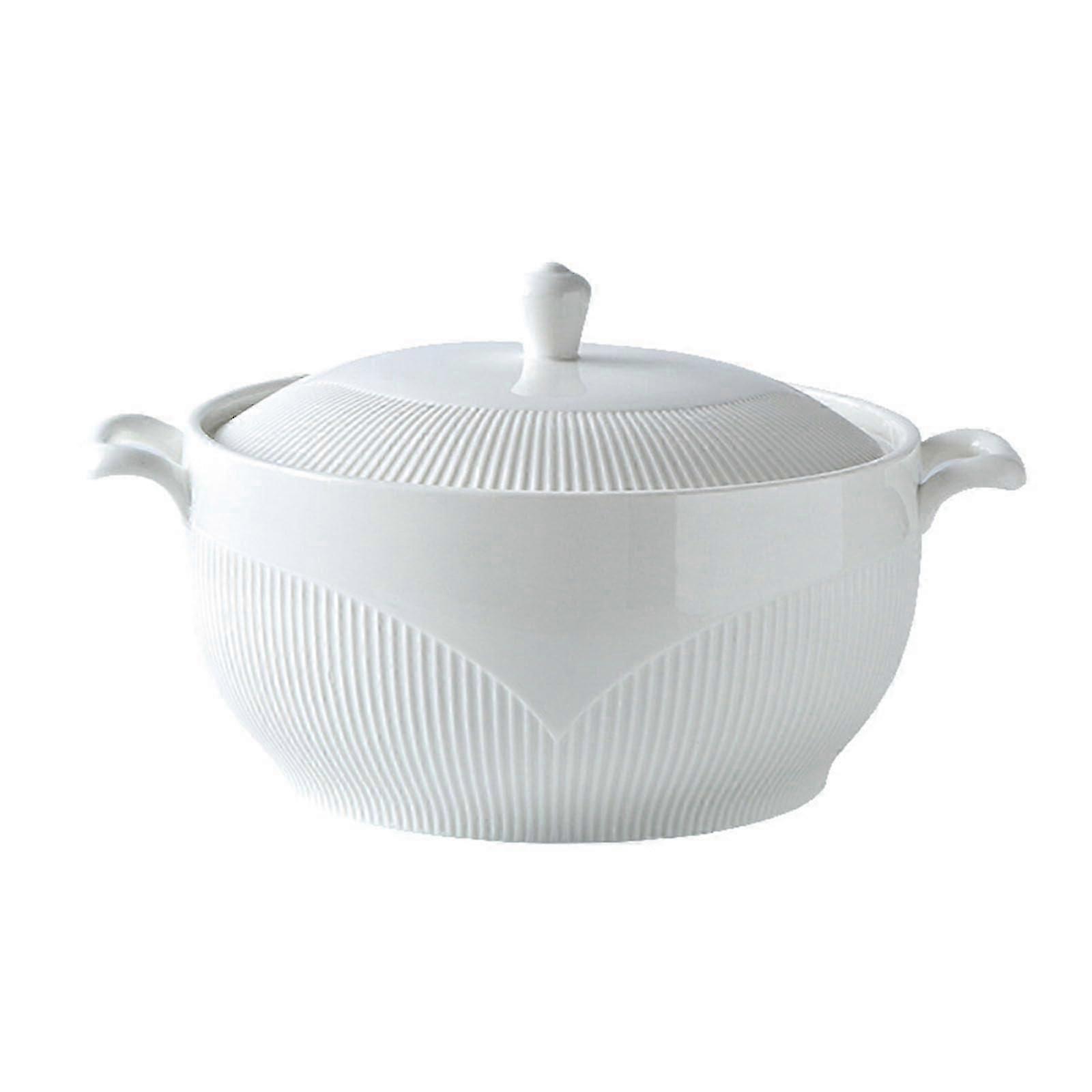 迷人的陶瓷汤碗,适合家庭厨房装饰,容量为 3000ML