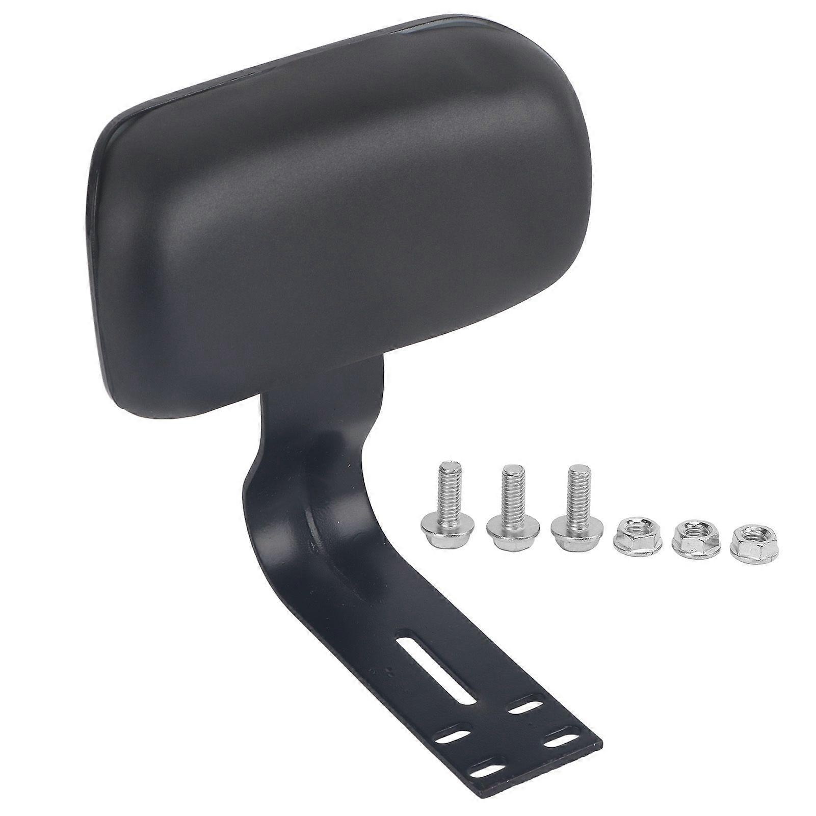 Electric Cycle Rear Passenger Seat Backrest with Metal Support U Shape Comfortable Black