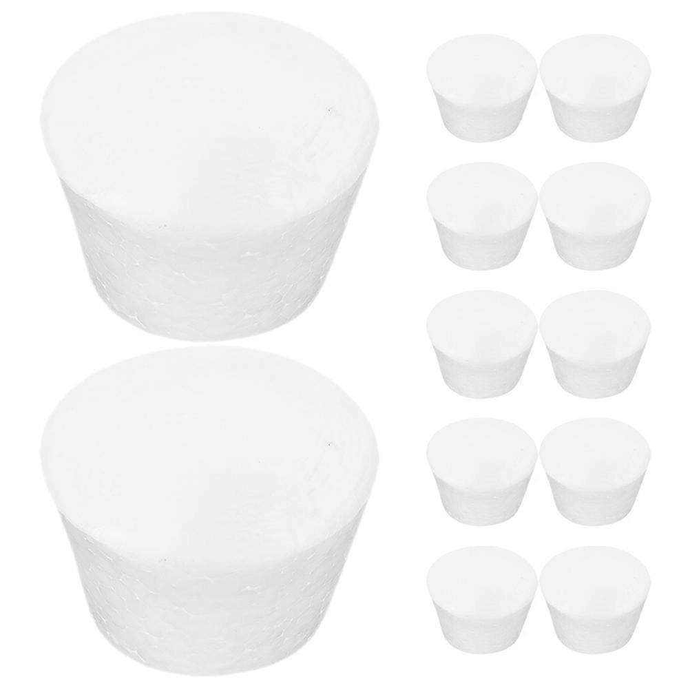 60Pcs Foam Cupcake Models for DIY Cake Decorating with Reusable Black Foam