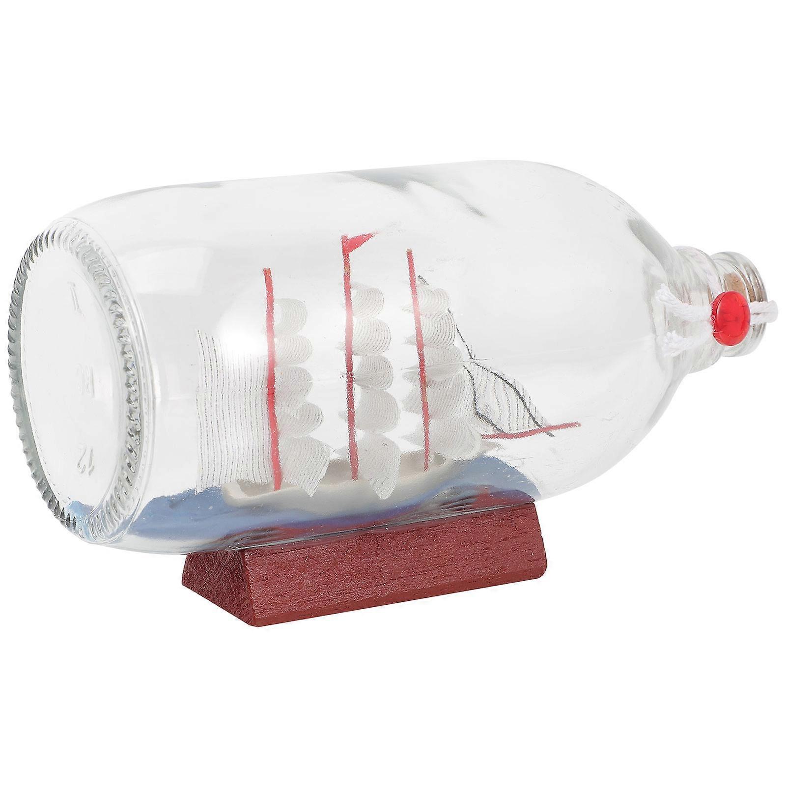 Home Ornament Drift Bottle for Desktop Decoration with 3Pcs Assorted Bottles
