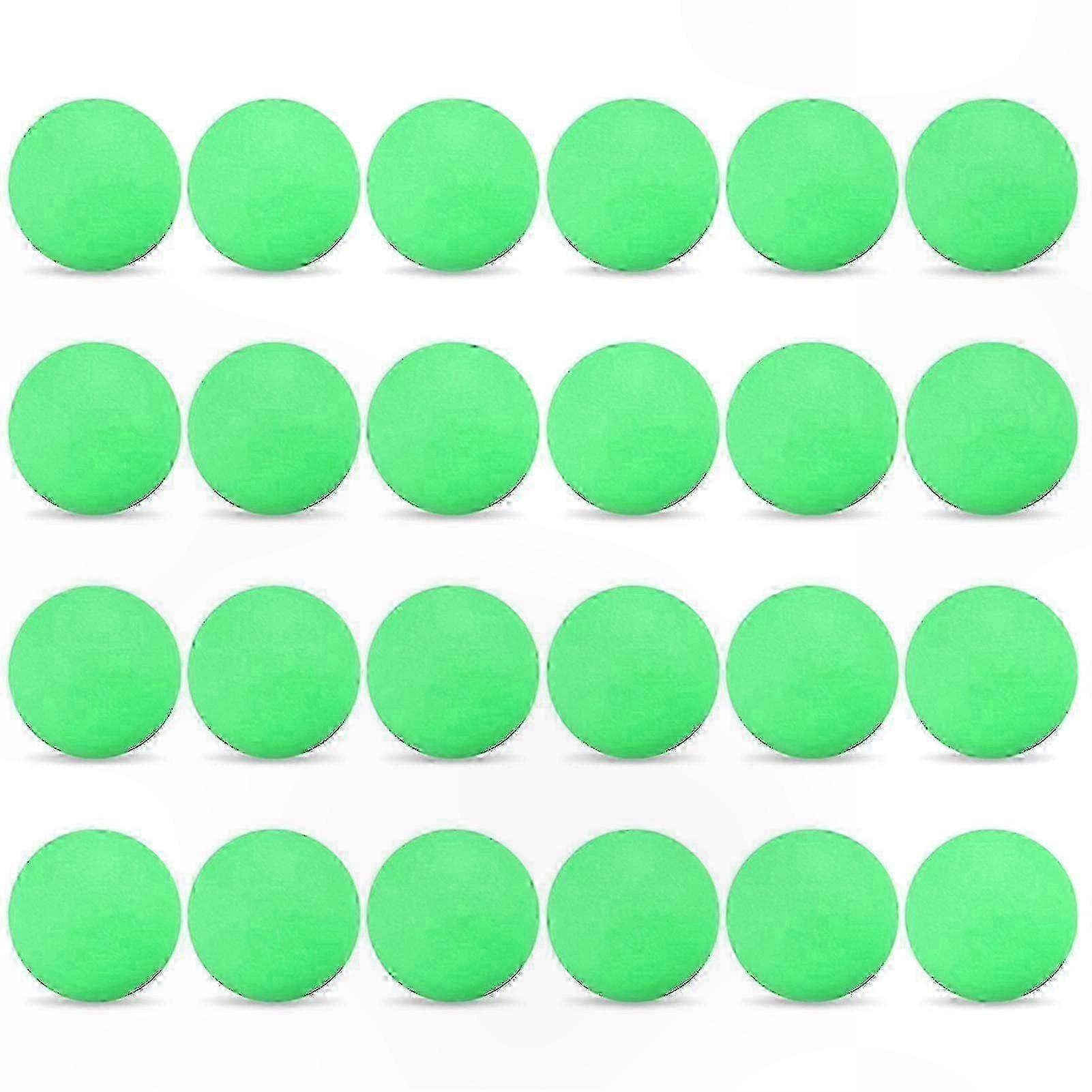 40mm Green Tennis Balls for Table Training, ITTF Approved, 24-Pack