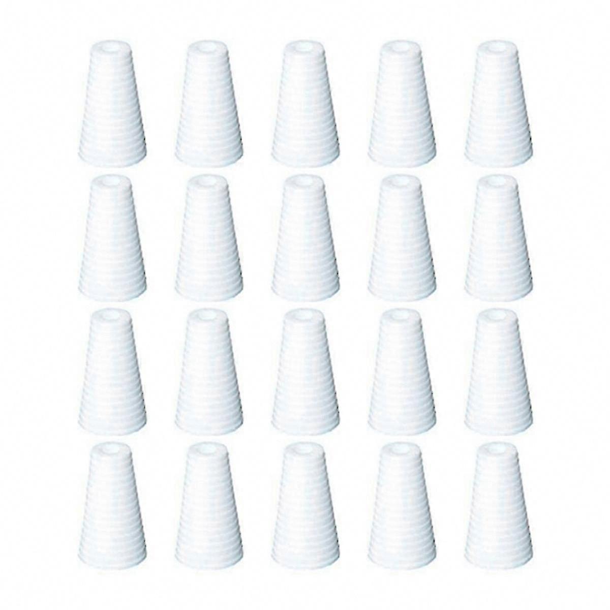 20PCS White Blind Pull Cord Knobs Holder Pendants Downward End for Window Blinds
