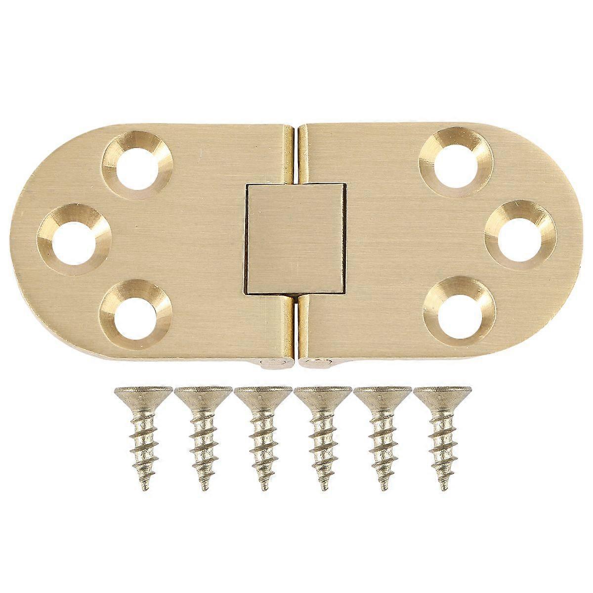 Solid Brass Hinges Connectors with Screws for Table Folding Table Cabinet Door