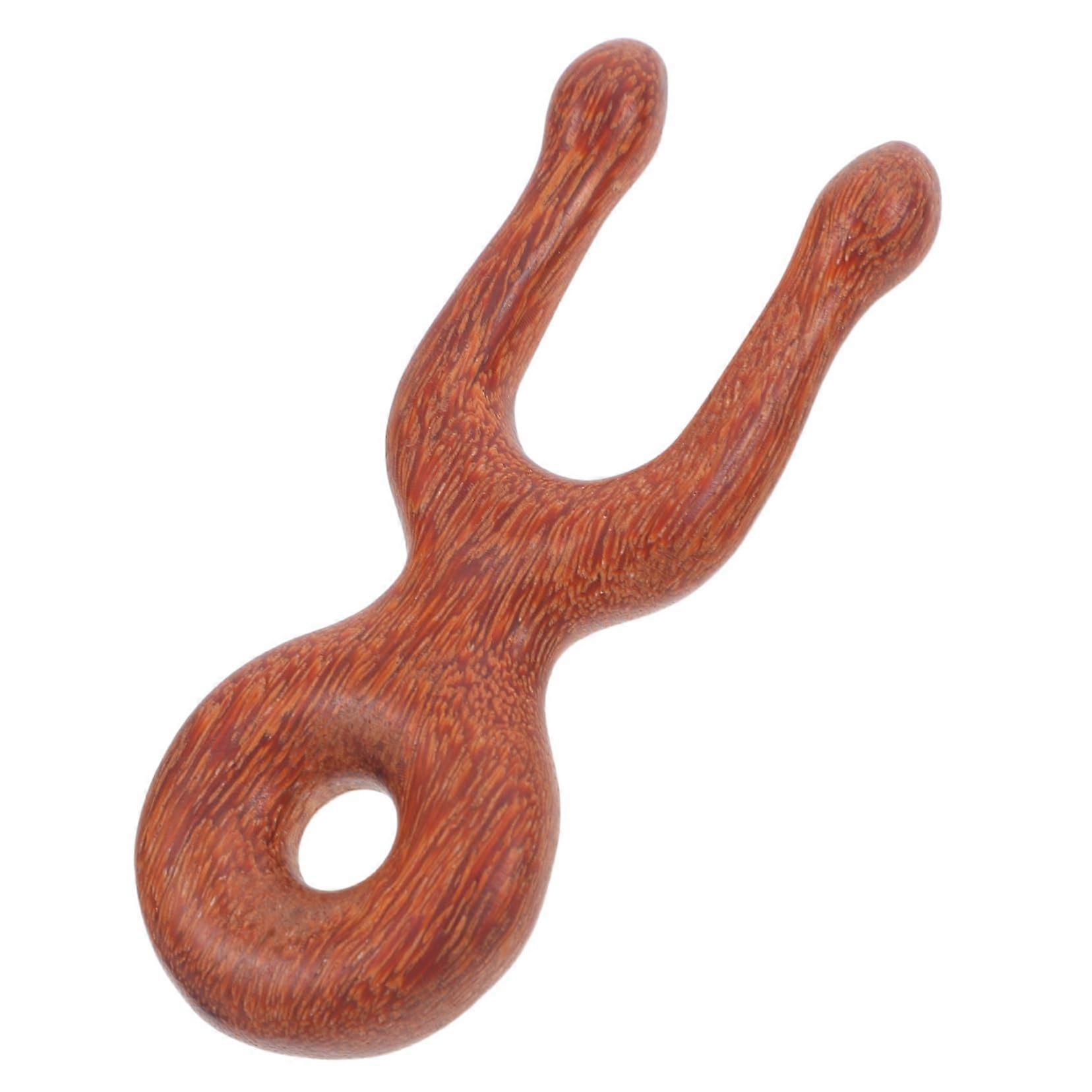 Wooden Foot and Scalp Massager With Long Handle, Natural Wood Meridian Trigger Point Comb, Back And Neck