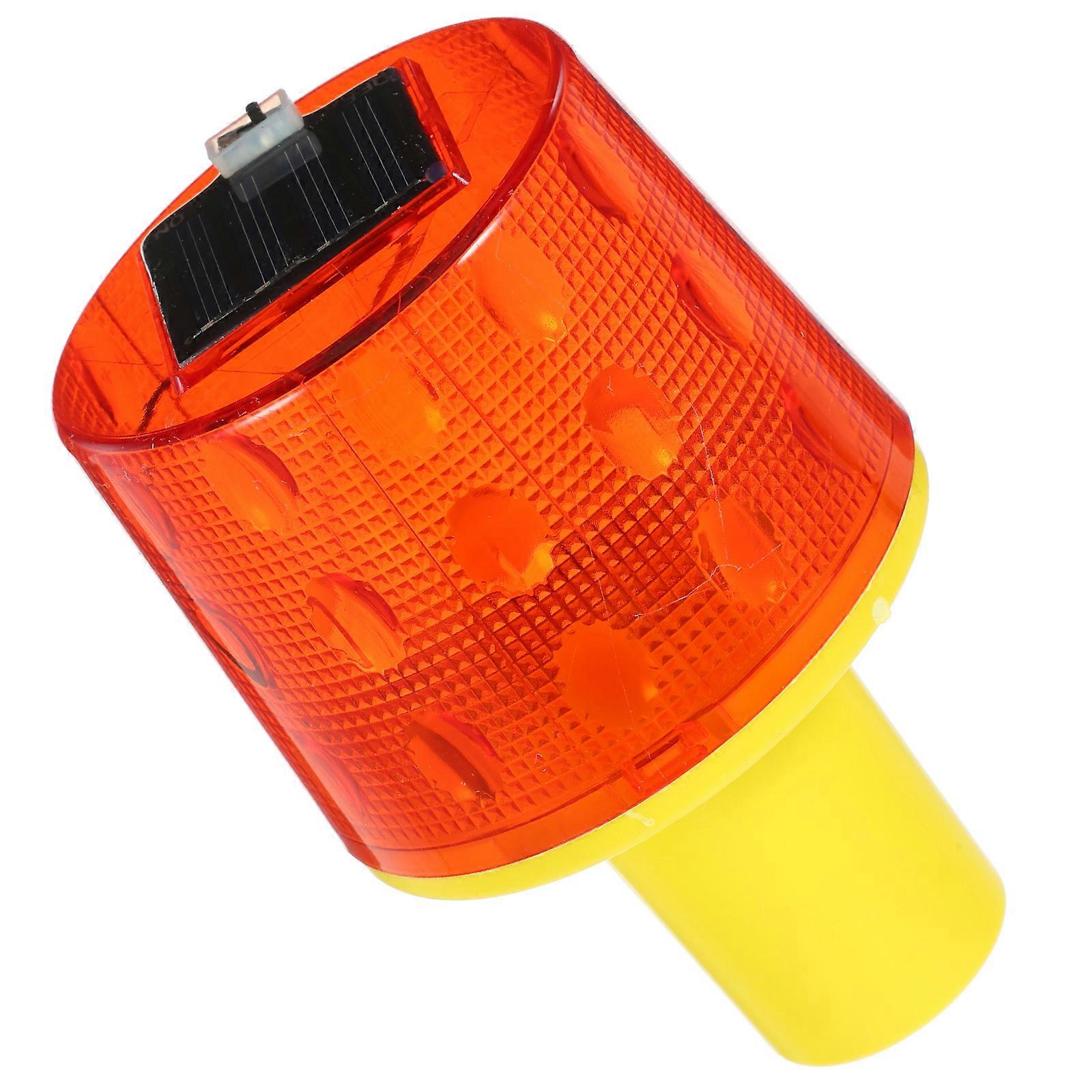 Solar Warning Light Roadside with Nighttime Flashing Function 2Pcs