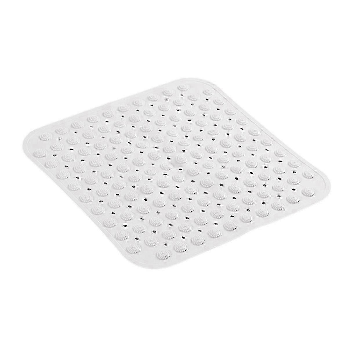 Non Slip Shower Mat with Suction Cups - 48x48cm - Mildew Resistant - Anti-Slip Bath Mat for Inside Shower or Tub with Draining Holes &My