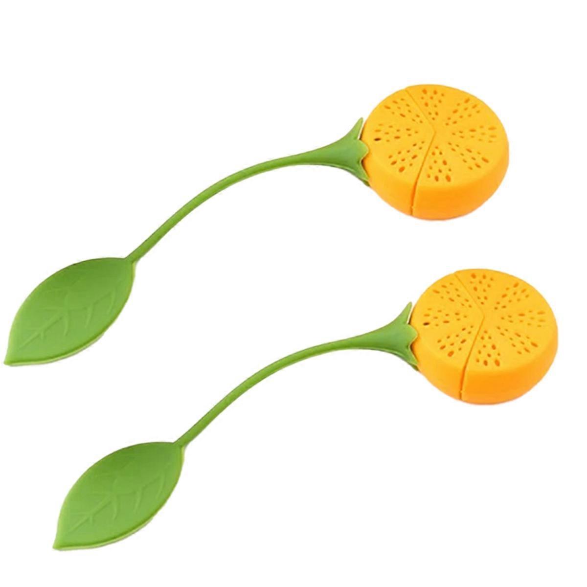 Loose Tea Leaf Strainer Silicone Tea Infuser Lemon