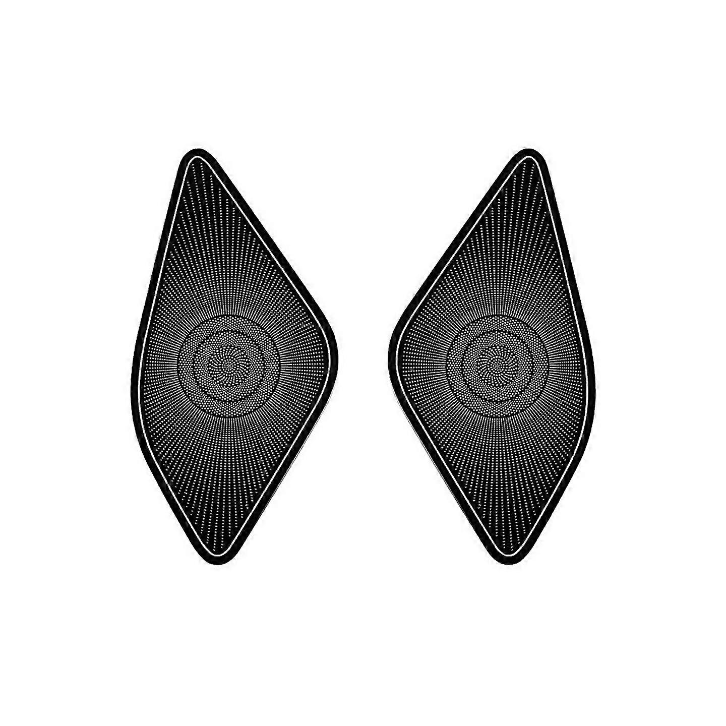 For Alphard 2023 Middle Door Loudspeaker Cover Interior Black