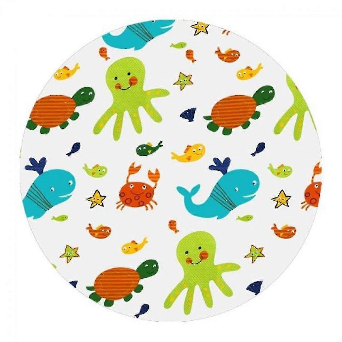 Baby And Child Food High Chairs Round Splash Mat Non-slip Foldable Floor Protector