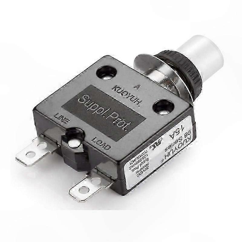 Kuoyuh 98 Series 15A Manual Reset Thermal Overload Protector Switch 3A-50A Straight Pin Screw Pin Mini Circuit Breaker