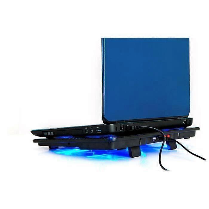 Cooler with 5 Fans for 14-17 inch Laptop PC Notebook External Cooler Stand Black