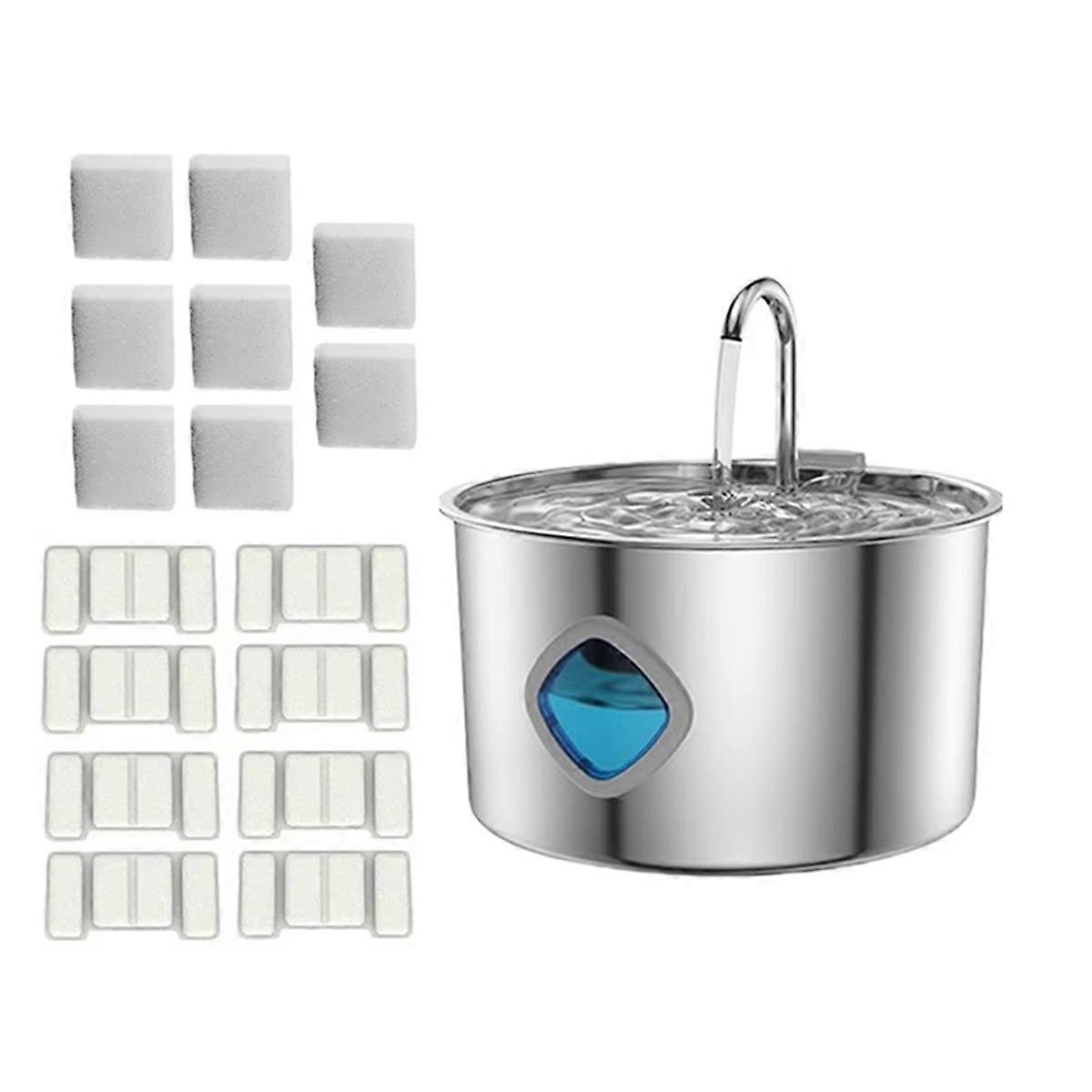 Automatic Pet Water Fountain Bowl with Replaceable Filters Pet Water Bowl for Cats Dogs Drinking Indoor B