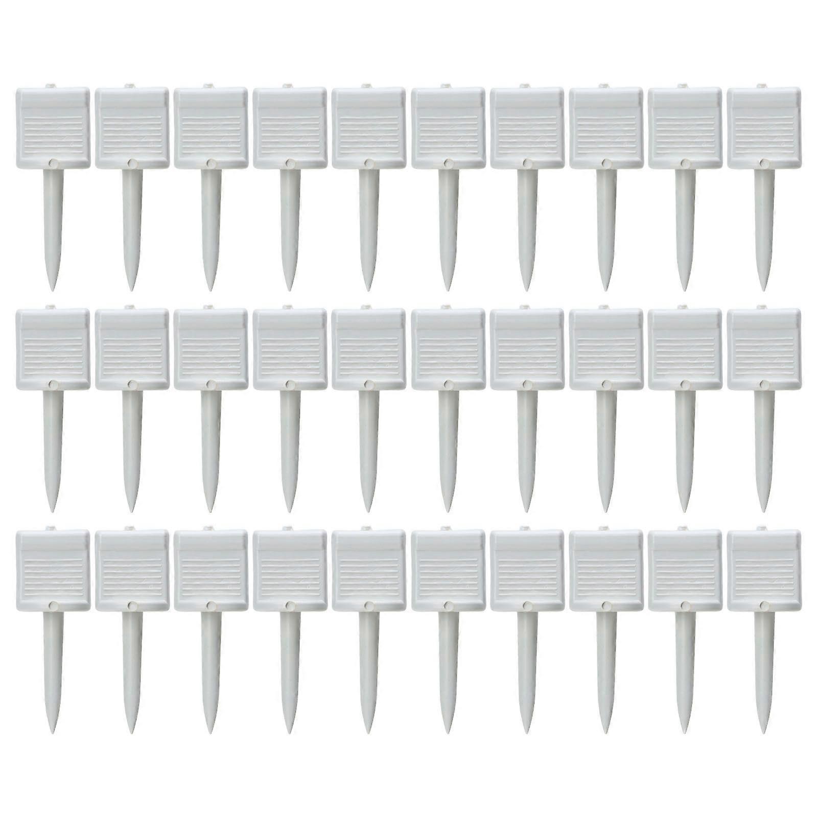 30pcs Archery Target Nails Nylon Lengthening Reusable Target Paper Pins for Shooting White