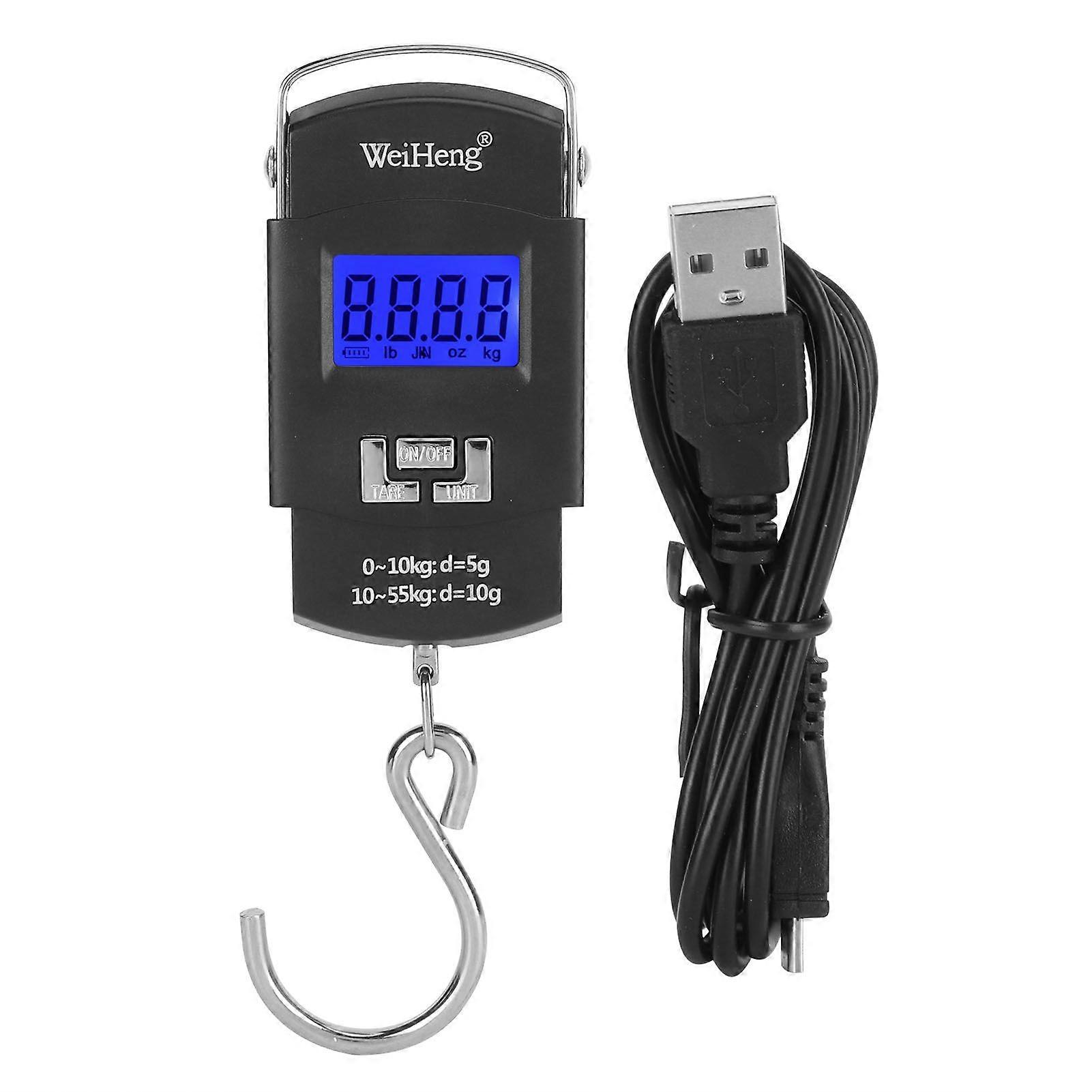Electronic Scale 55KG Portable Digital Scale with Hanging Hook for Fishing Express Luggage