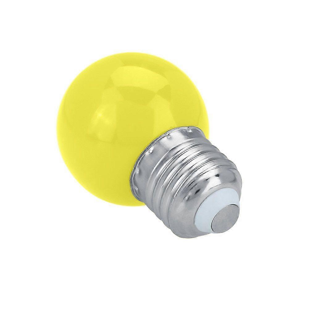 3W E27 Round Shaped LED Light Bulb Home Bar Party Festival Decorative Lamp Lighting (Yellow)