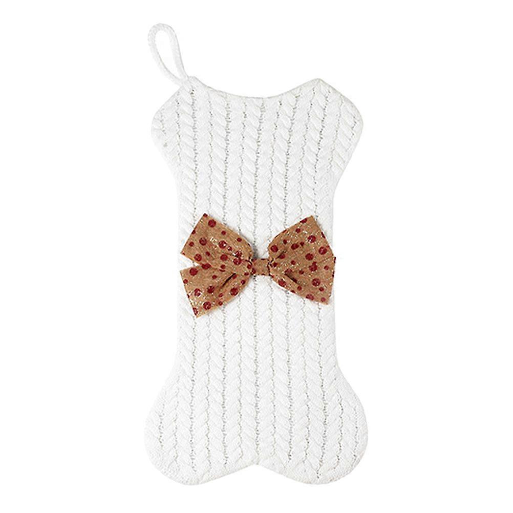 Bone Stocking Xmas Hanging Sock for Christmas Tree Decor
