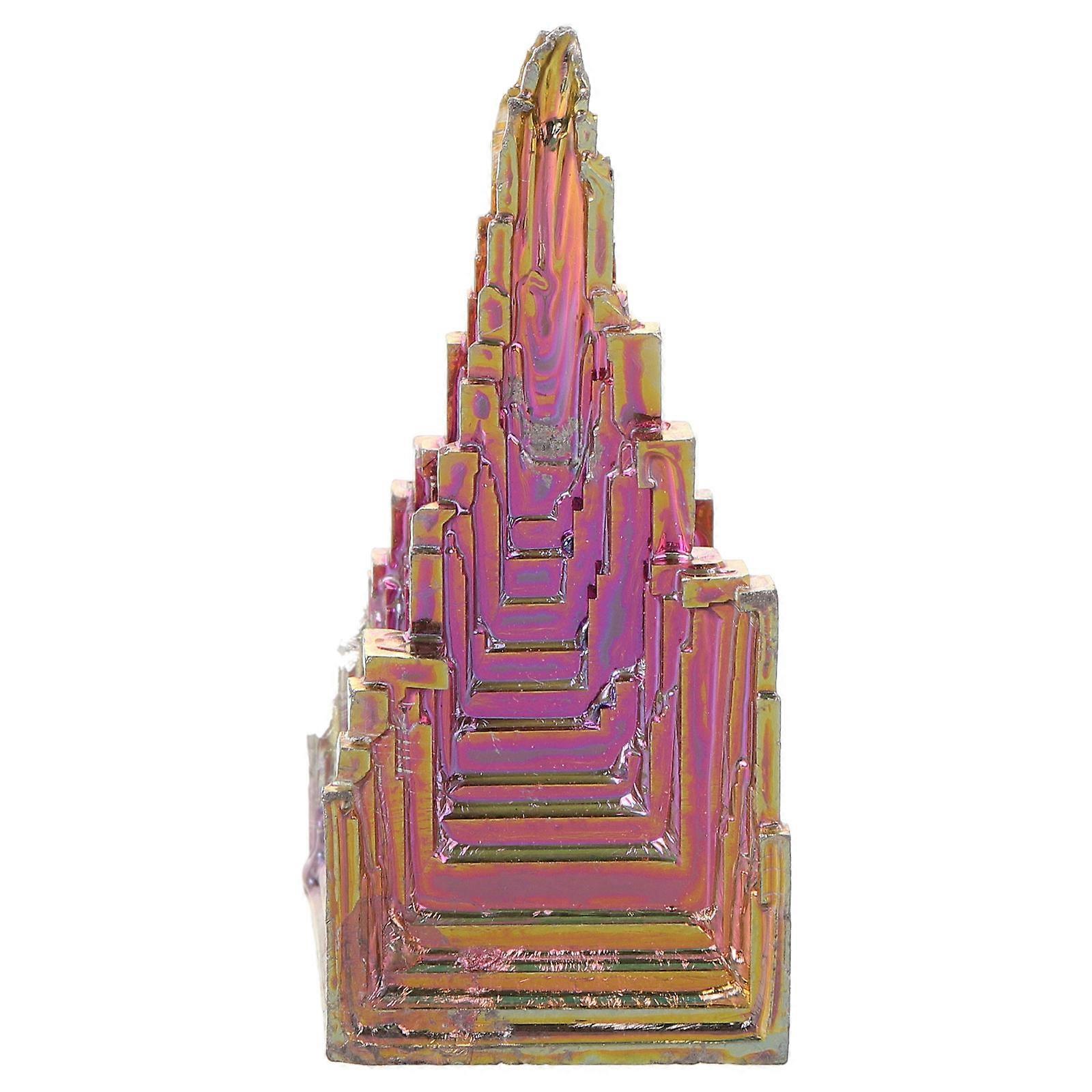 Bismuth Crystal Mineral Ornament for Decor 3Pcs Handmade Small Specimens