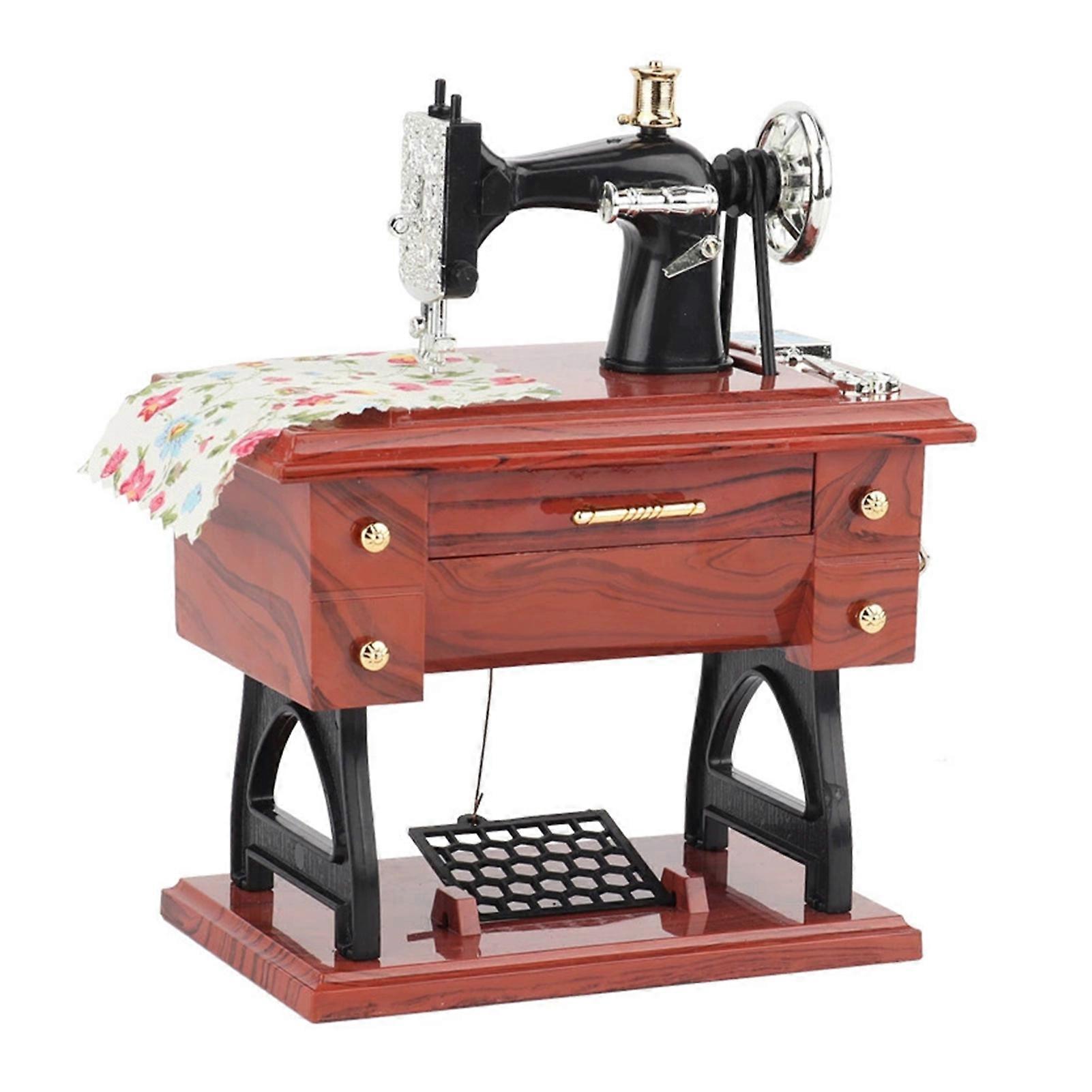 Retro Nostalgic Simulation Sewing Machine Exquisite Workmanship No Batteries Required