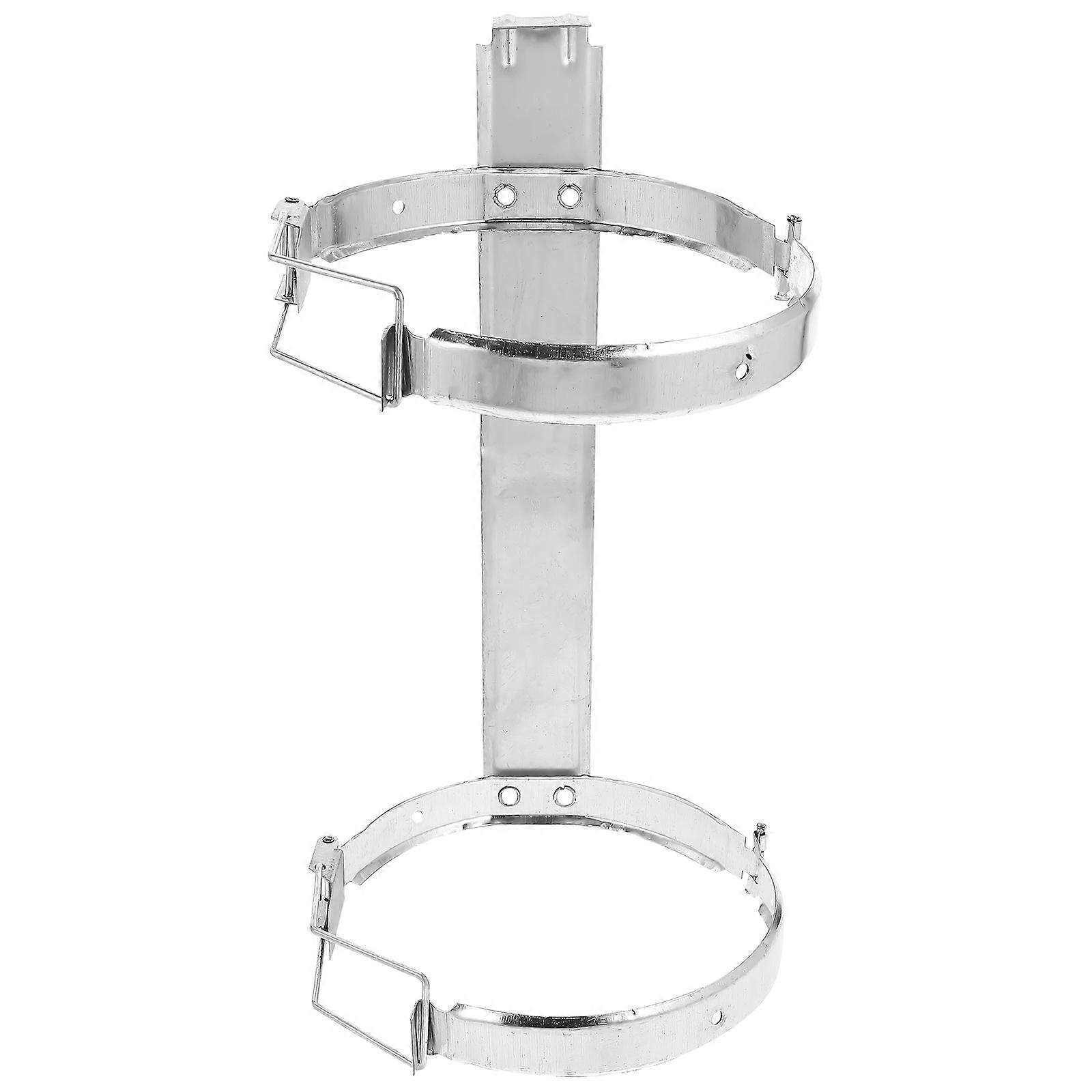 Iron Fire Extinguisher Wall Mount Holder Heavy Duty 3Pcs Silver