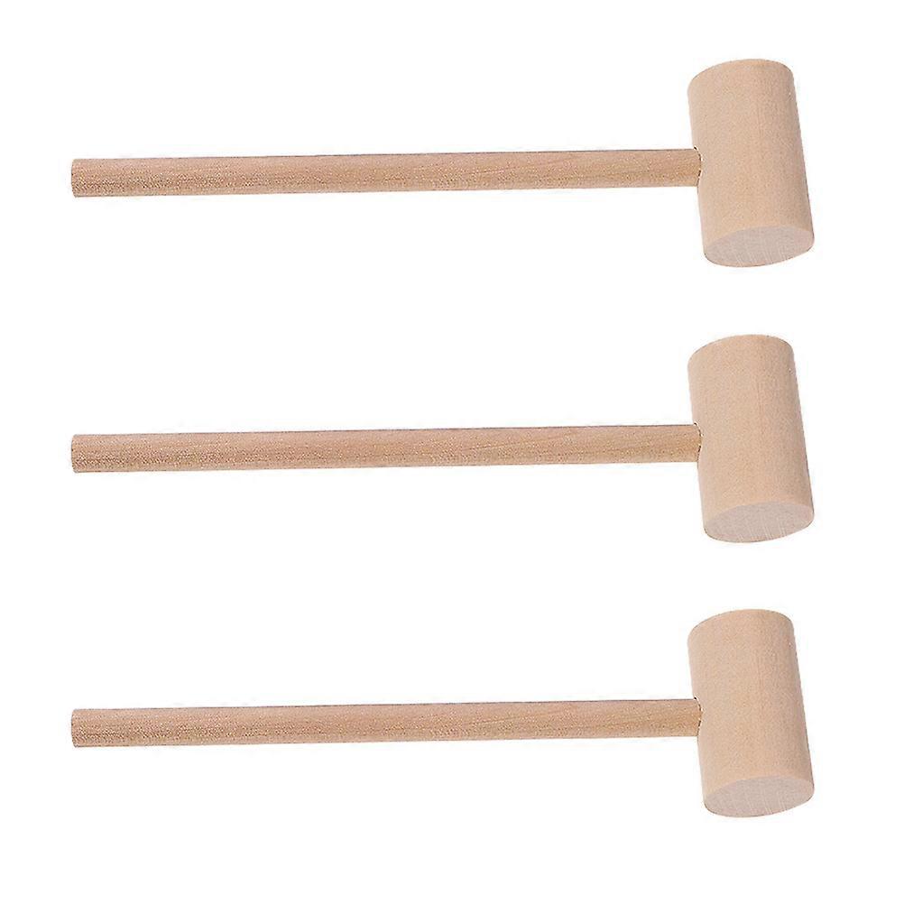 Wooden Mallets Seafood Mallets for Kitchen Use 9Pcs Khaki Set
