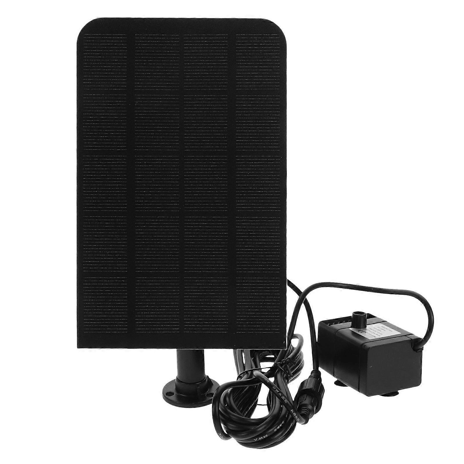 Solar Powered Water Fountain Resin Pond Aerator for Bird Bath 2Pcs Set