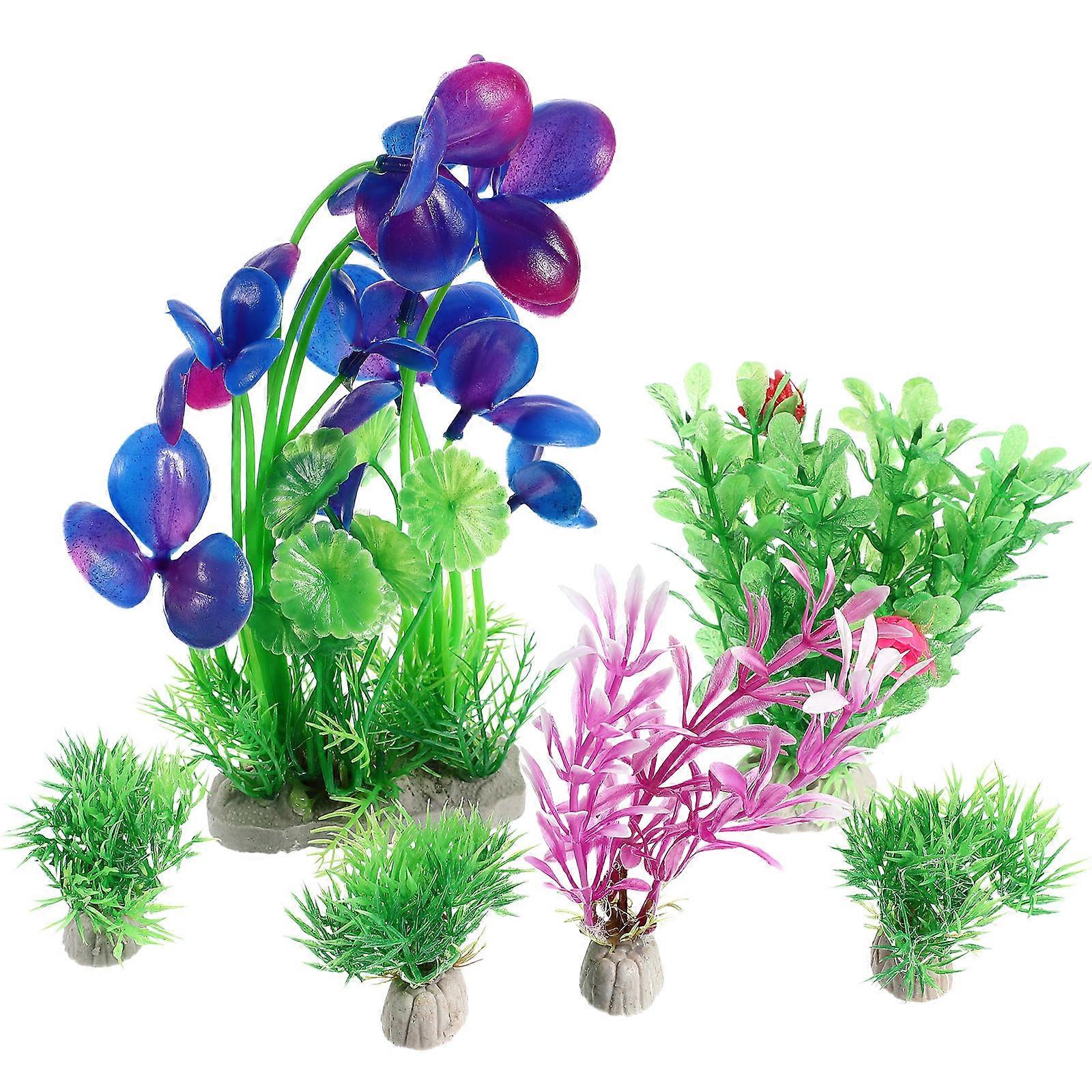 Replaceable Aquarium Decors For Aquarium Setup 9.1X5.5X7.9In Vivid Design Ideal For Fish Lovers 24 Pcs