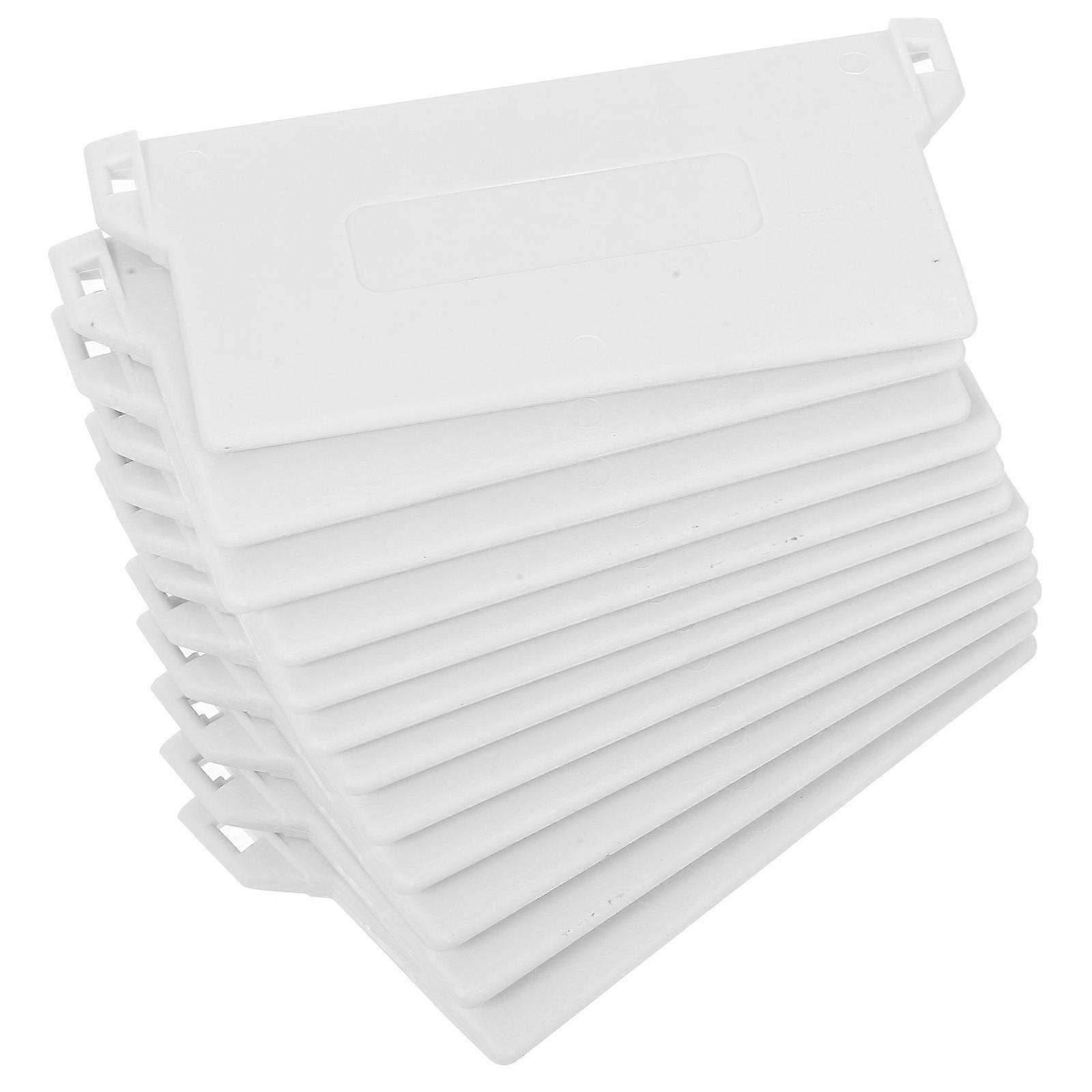 24Pcs Vertical Blind Bottom Plates for Blinds Plastic White Replacement