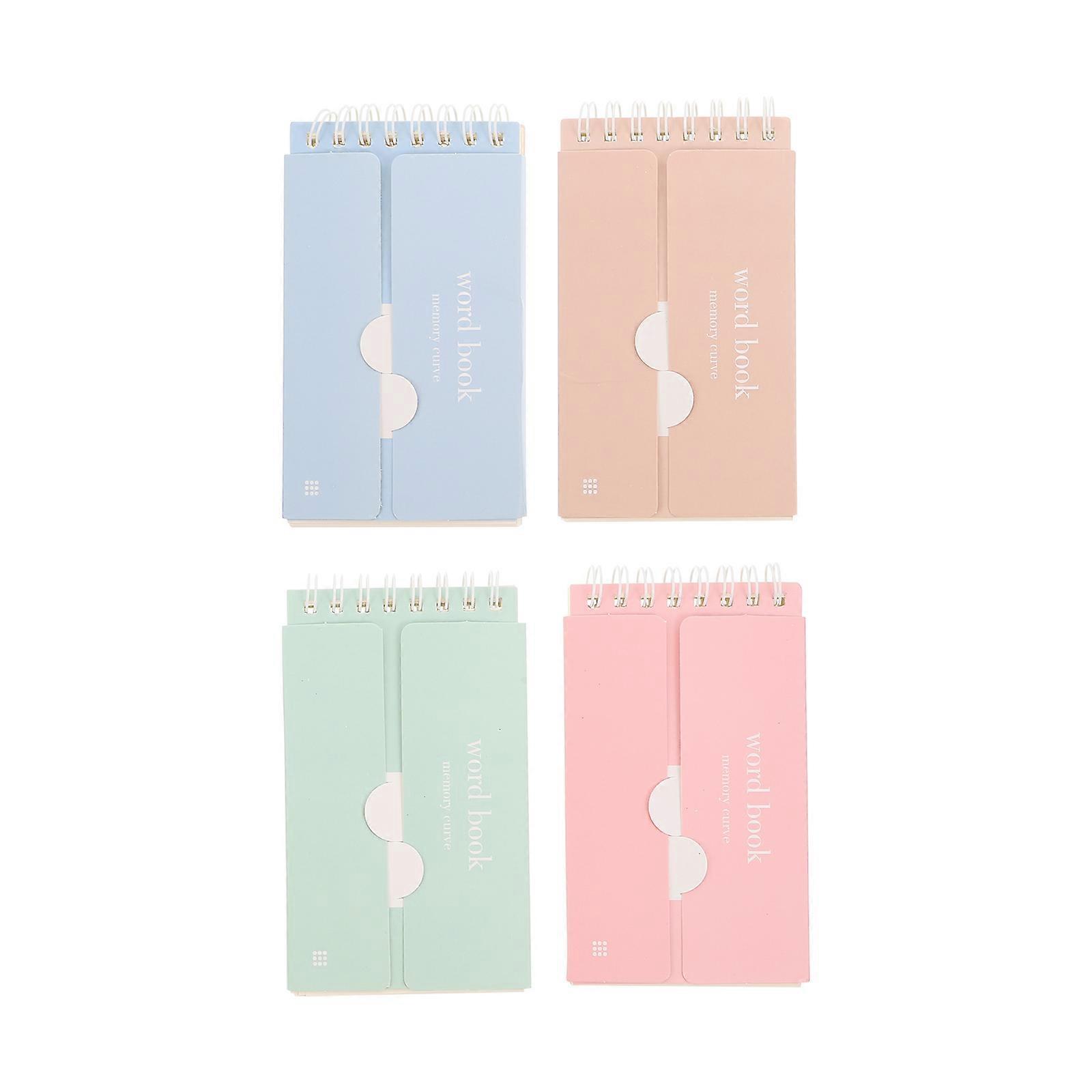 Vocabulary Cards Portable Notepad for Writing 12Pcs with Assorted Color Design